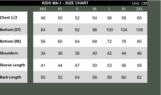 Fostex Garments Kids MA-I flight jacket USAF